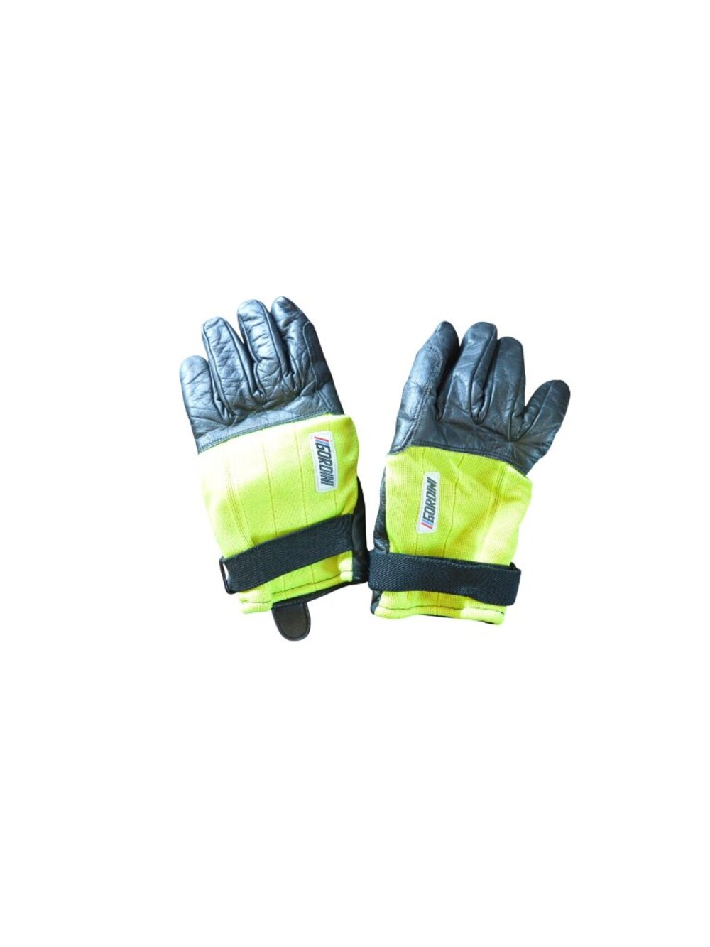 Vintage Gordini High Visibility Winter Work Gloves Men Size L Neon Green Black